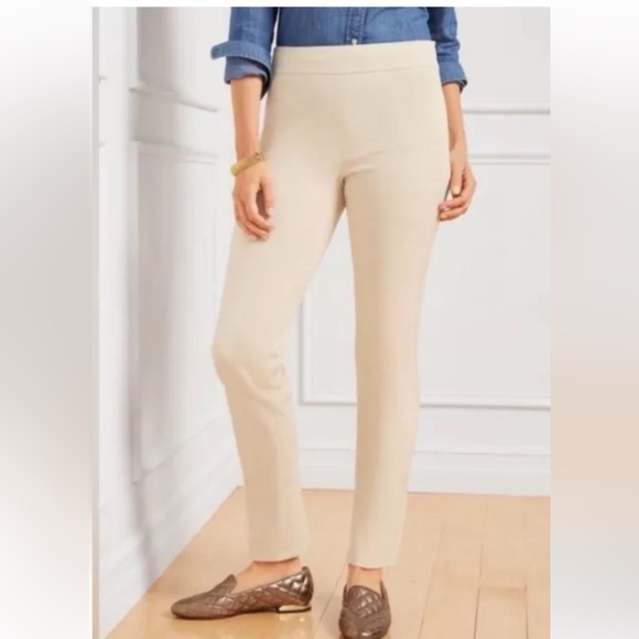 Talbots Pants - NWT Talbots Beige Chatham Ankle Pants Women’s Size 12